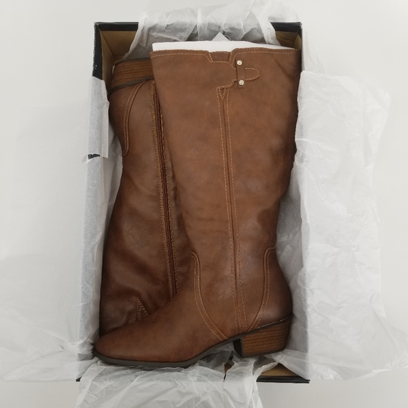 Dr. Scholl's Block Heel Wide Calf Boots Size 11M - Picture 9 of 10